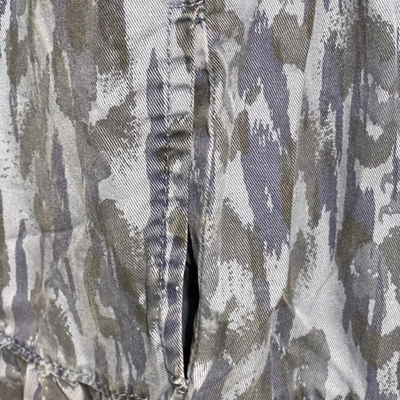 Anthropologie Blue Paisley Tiered Ruffle Dress Boho Cottagecore Romantic Medium - Picture 7 of 11